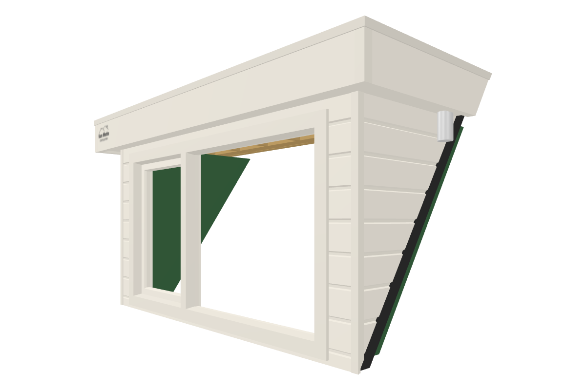 Online dakkapel ontwerpen van 2 meter wit